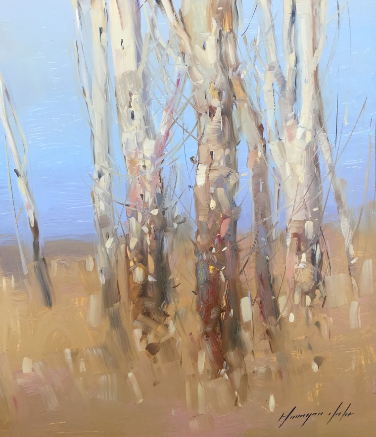 Autumn Trees, Original oil Painting, Handmade artwork, One of a Kind                             